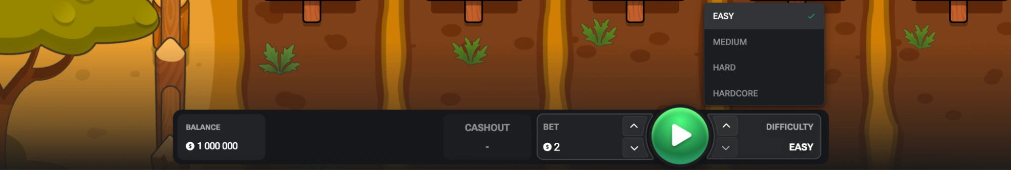 rabbit road poziomy trudnosci