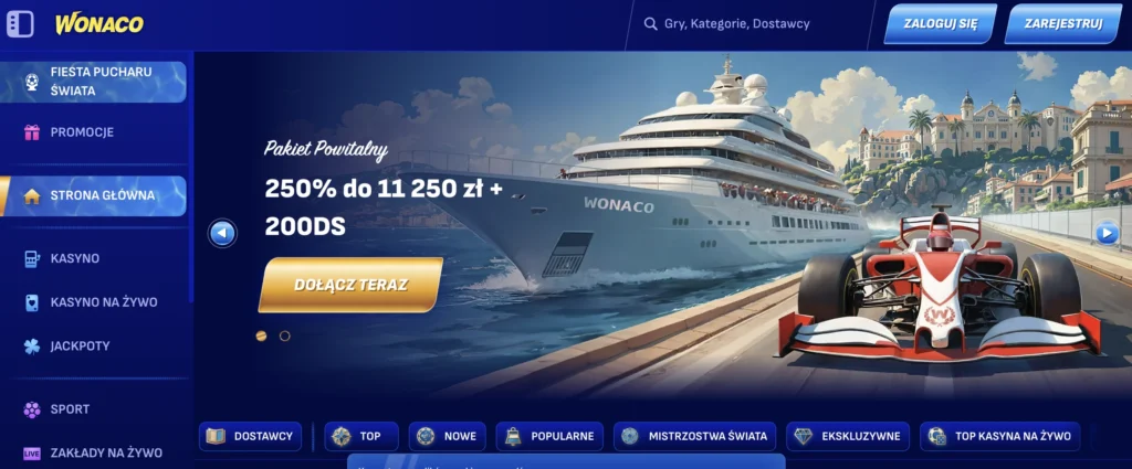 wonaco kasyno
