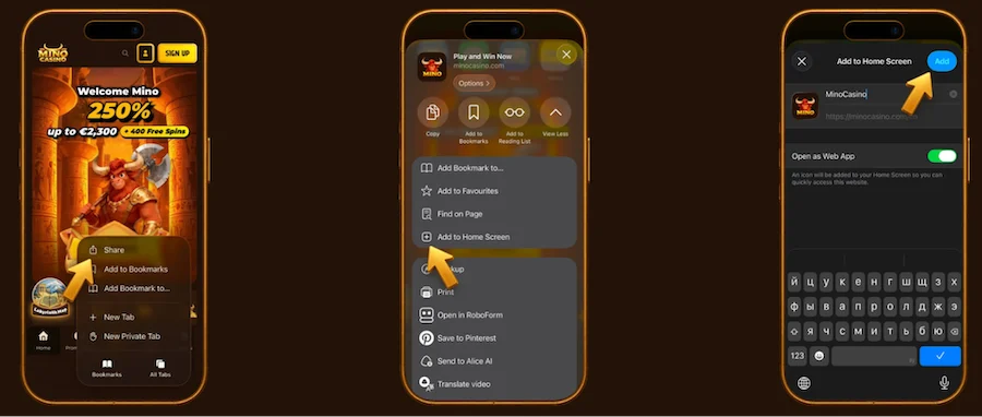 mino casino app